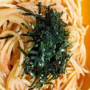 ボウルで混ぜる簡単♪明太子パスタ♪